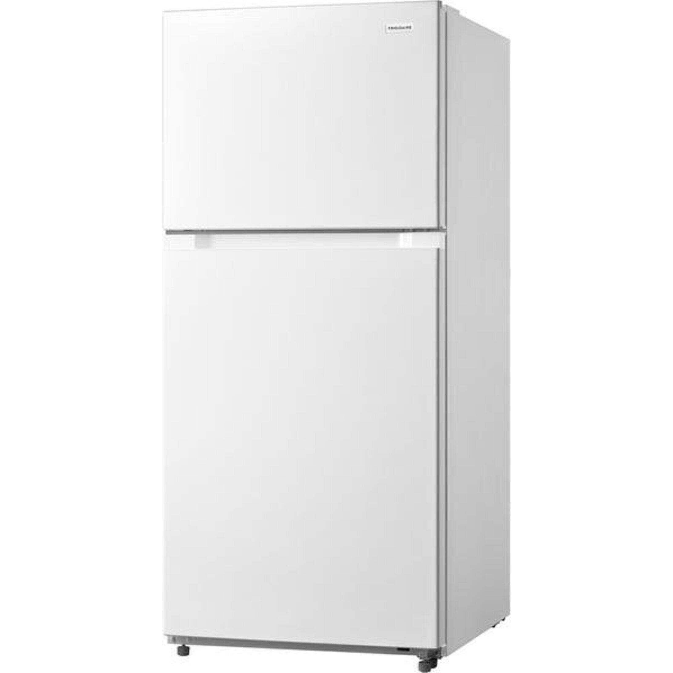 Angle. Frigidaire - 19 Cu. Ft. Garage Ready Top Freezer Refrigerator - White.