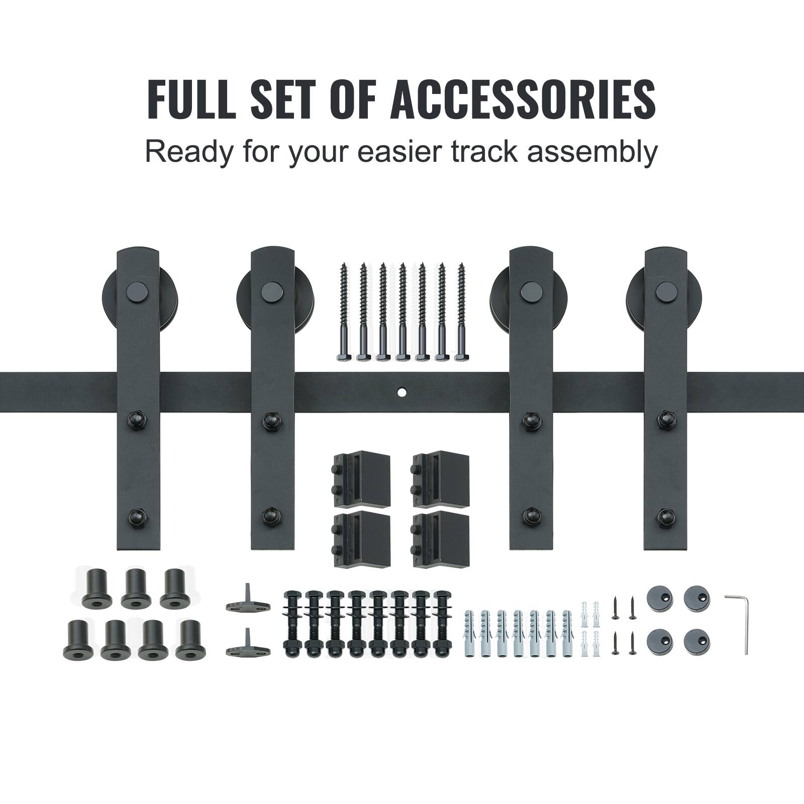 FULL SET OF ACCESSORIES  
Ready for your easier track assembly