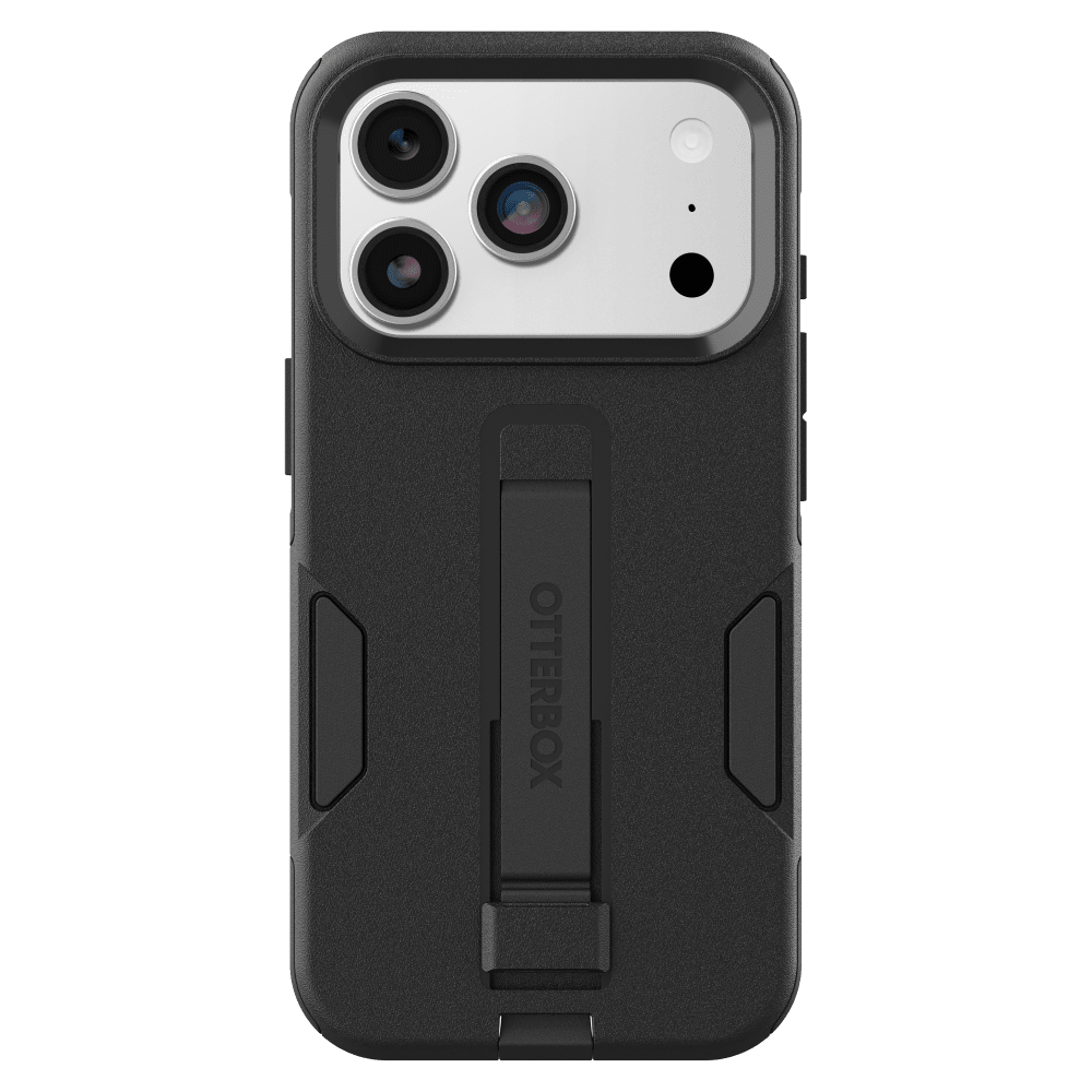 Alt View 1. OtterBox - OtterBox Commuter Grip Cam Control for iPhone 17 Pro/18 Pro - Black -77-000899 - Case - Black.