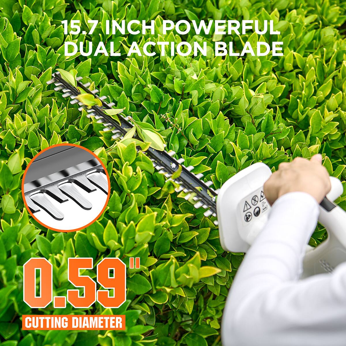 15.7 INCH POWERFUL DUAL ACTION BLADE 0.59" CUTTING DIAMETER