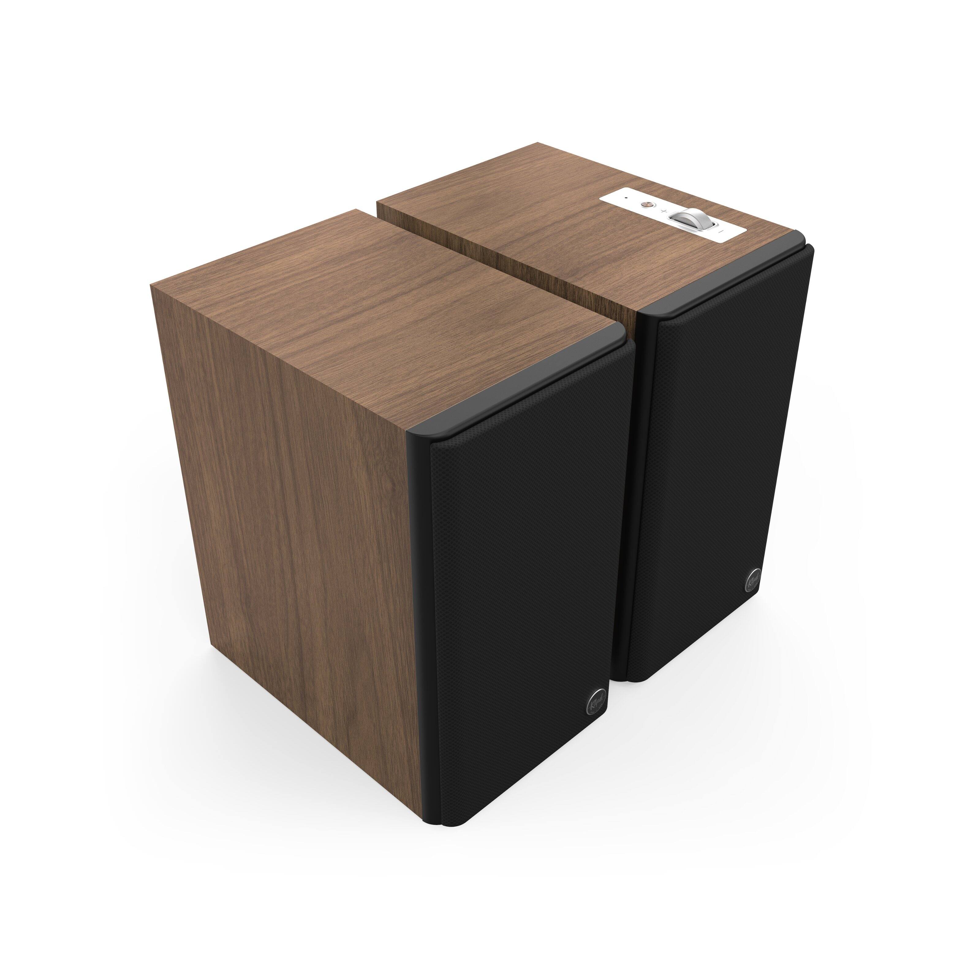 Alt View 1. Klipsch - The Fives II Powered Bookshelf Speakers (Pair) - Walnut.