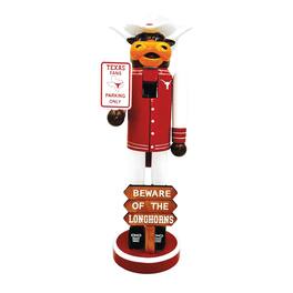 Santa's Workshop - Texas Longhorns 12" Beware Nutcracker - Burnt Orange