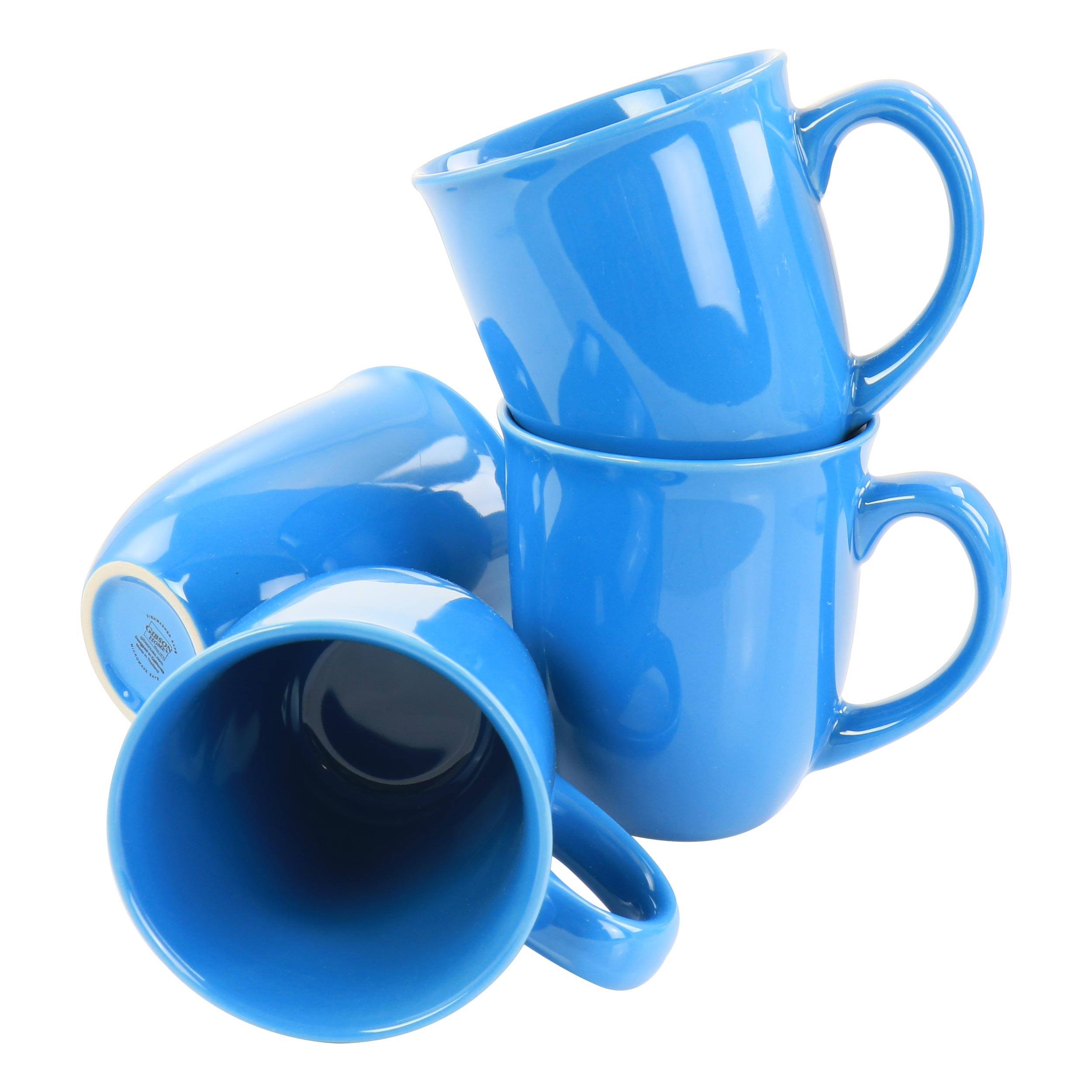 Alt View 5. Gibson - Gibson Home Mercer 12pc Blue Stoneware Dinnerware Set - Blue.