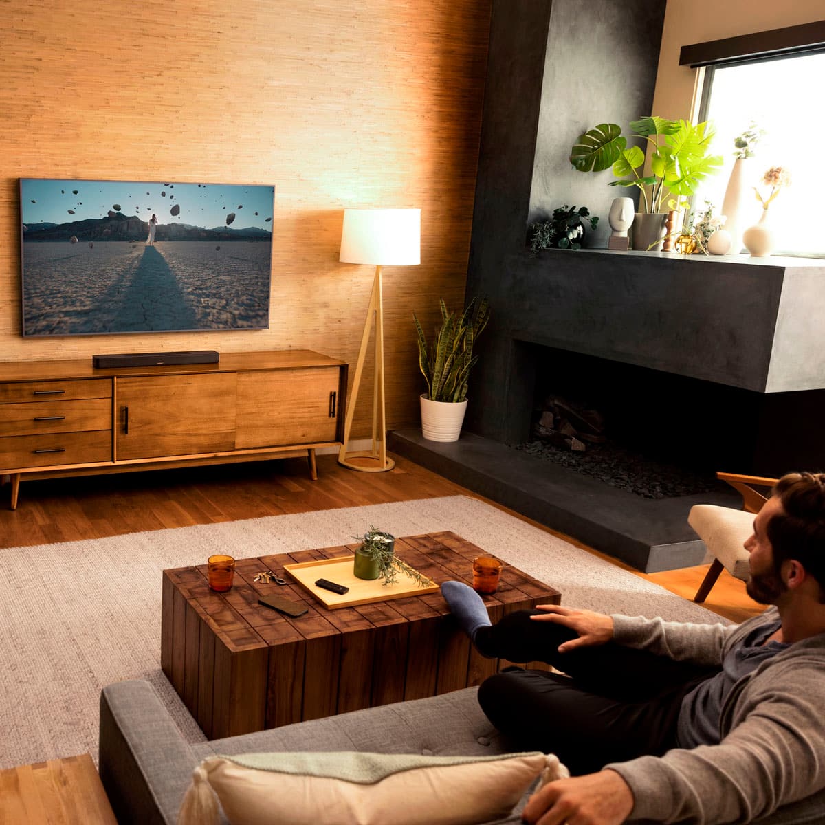 Alt View 1. Bose - Smart Soundbar with Dolby Atmos and Voice Control - Black.