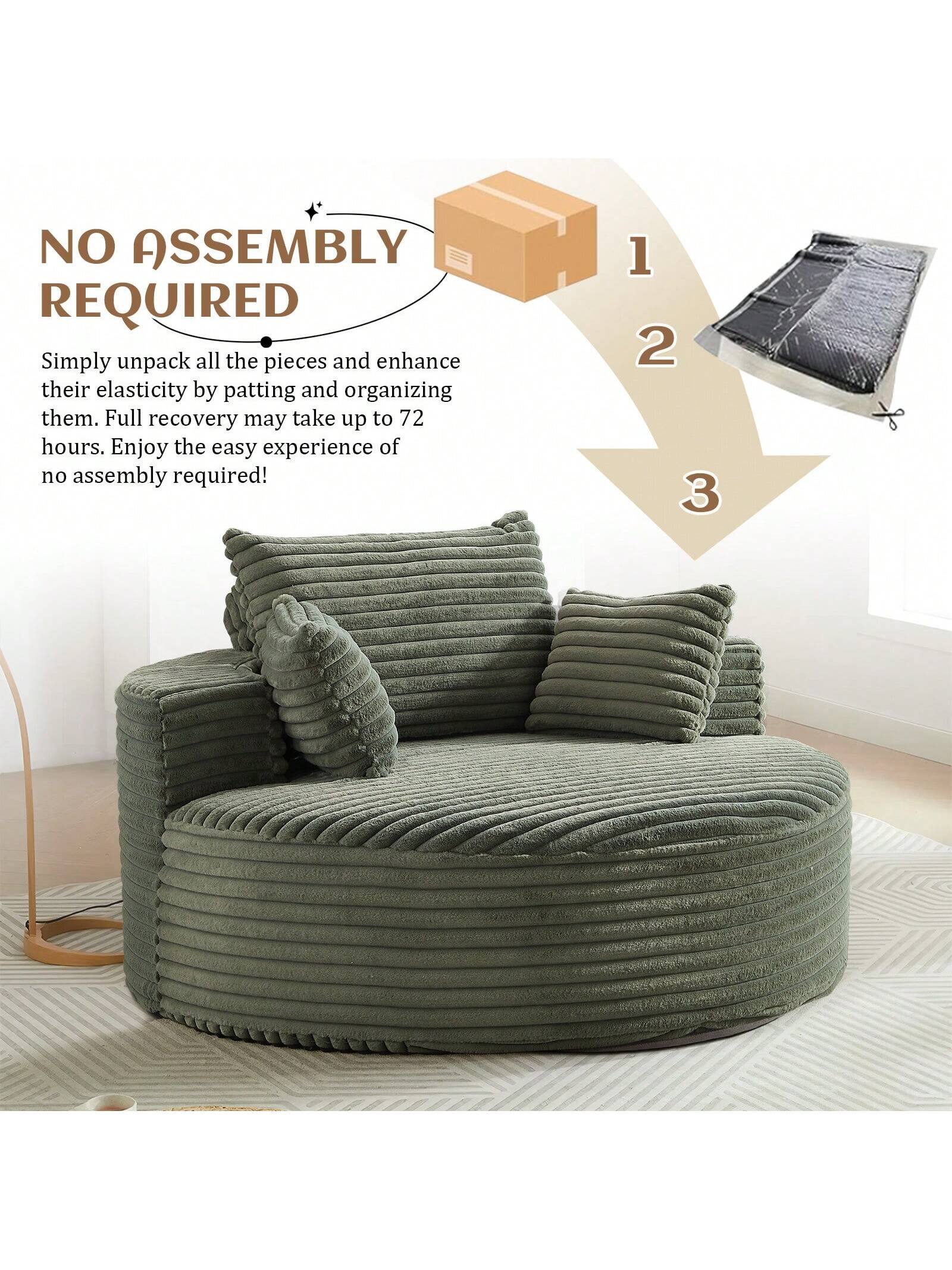 NO ASSEMBLY REQUIRED

Simply unpack all the pieces and enhance their elasticity by patting and organizing them. Full recovery may take up to 72 hours. Enjoy the easy experience of no assembly required!

1
2
3