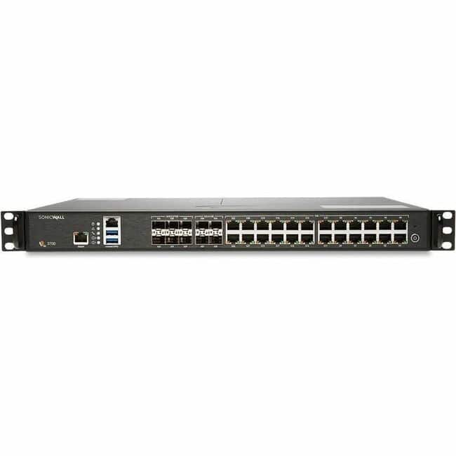 SonicWall - NSa 3700 Network Security/Firewall Appliance - Intrusion Prevention - 24 Port - 10GBase-X, 1000Base-T - 10 - Black price history on PriceWatchPro