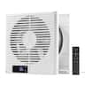 VEVOR - 7.5-Inch Room to Room Fan, 2-in-1 305 CFM Through Wall Fan with Remote Control & Two-Way Airflow, 10-Speed Ventilation - White