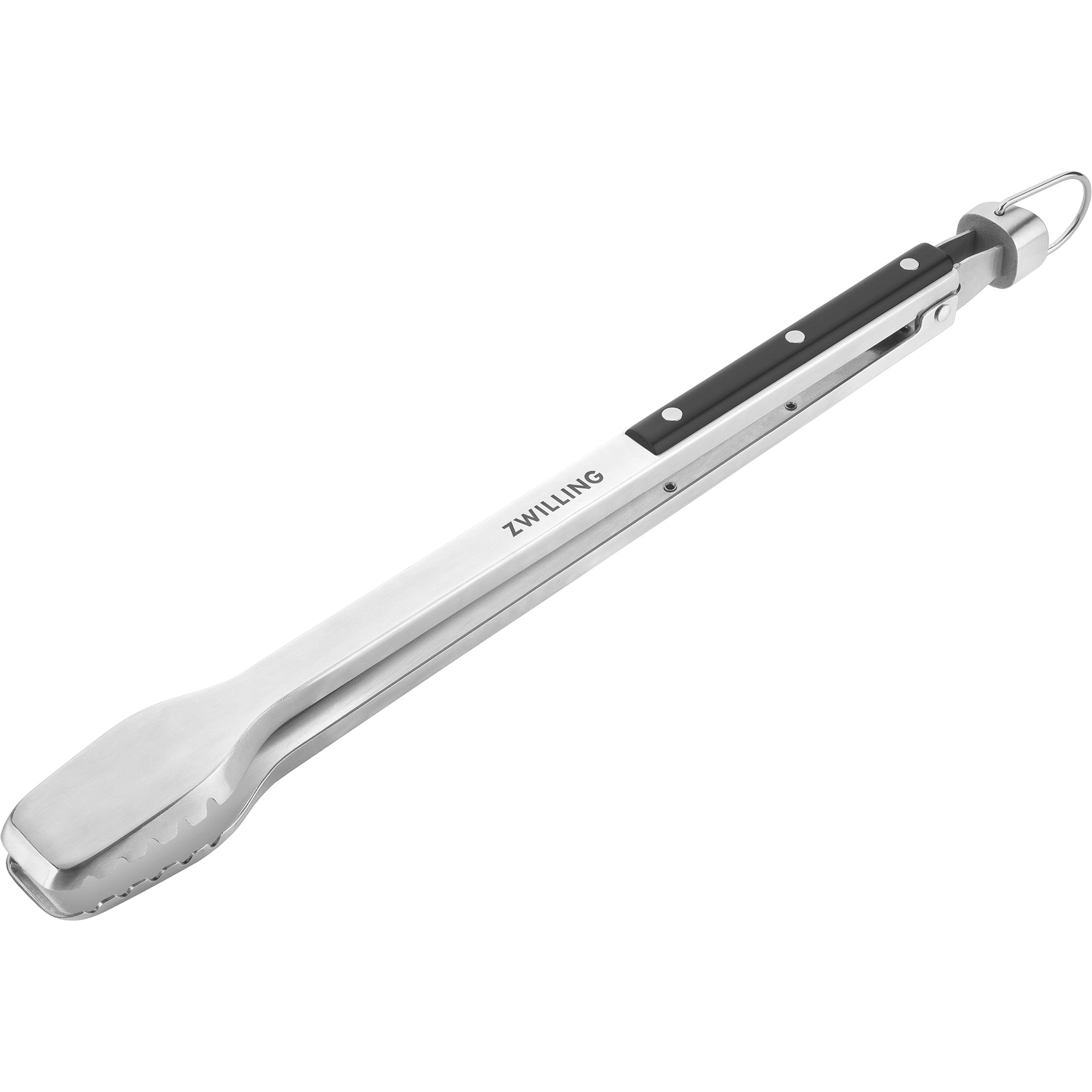 ZWILLING - BBQ+ 16 inch Triple Rivet Locking Grill Tongs - Stainless Steel