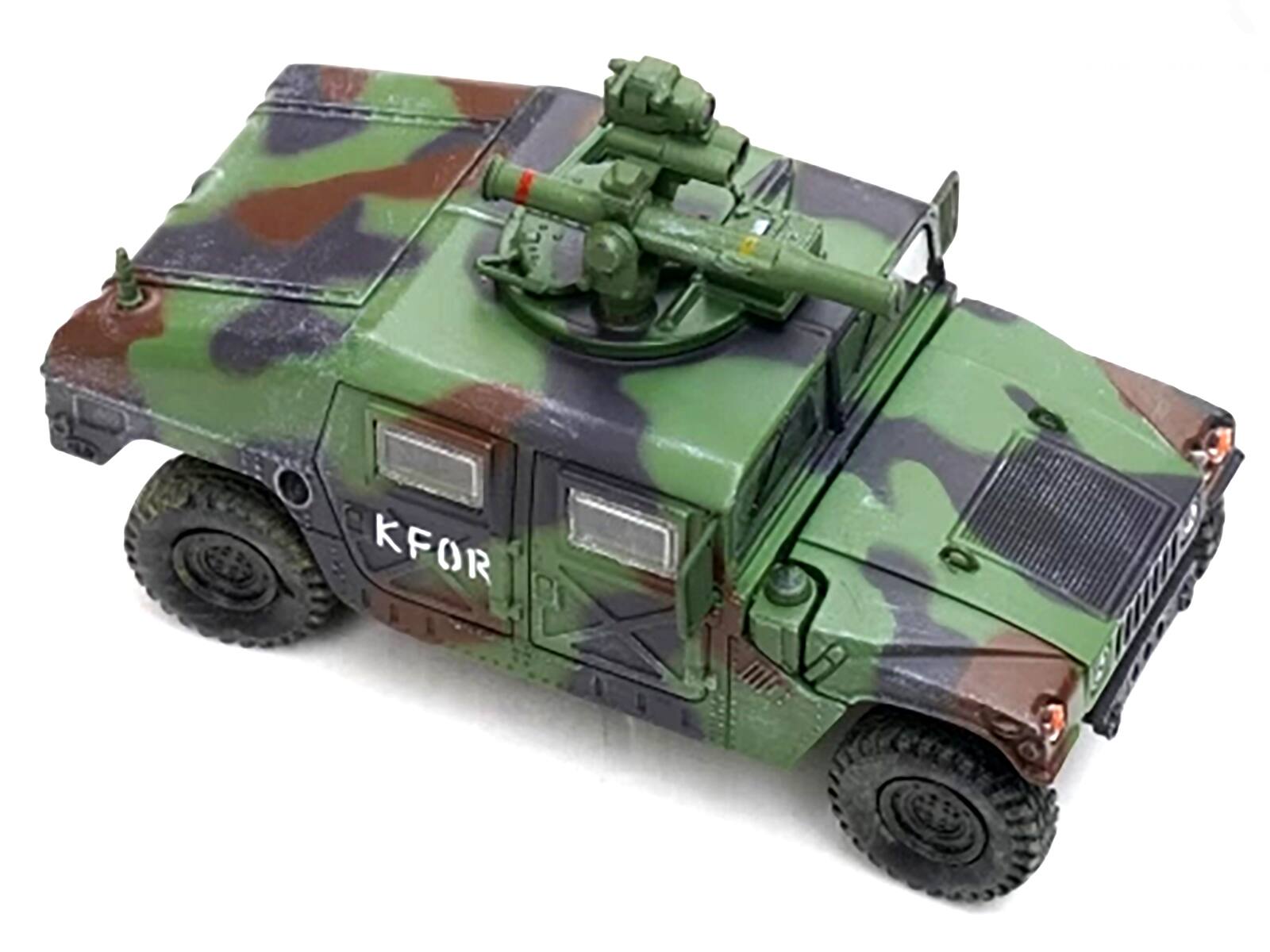 Alt View 2. Panzerkampf - M1046 HUMVEE Tow Missile Carrier Green Camouflage "Kosovo Force" (1999) "Military Miniature" 1/64 Model by Panzerkampf.
