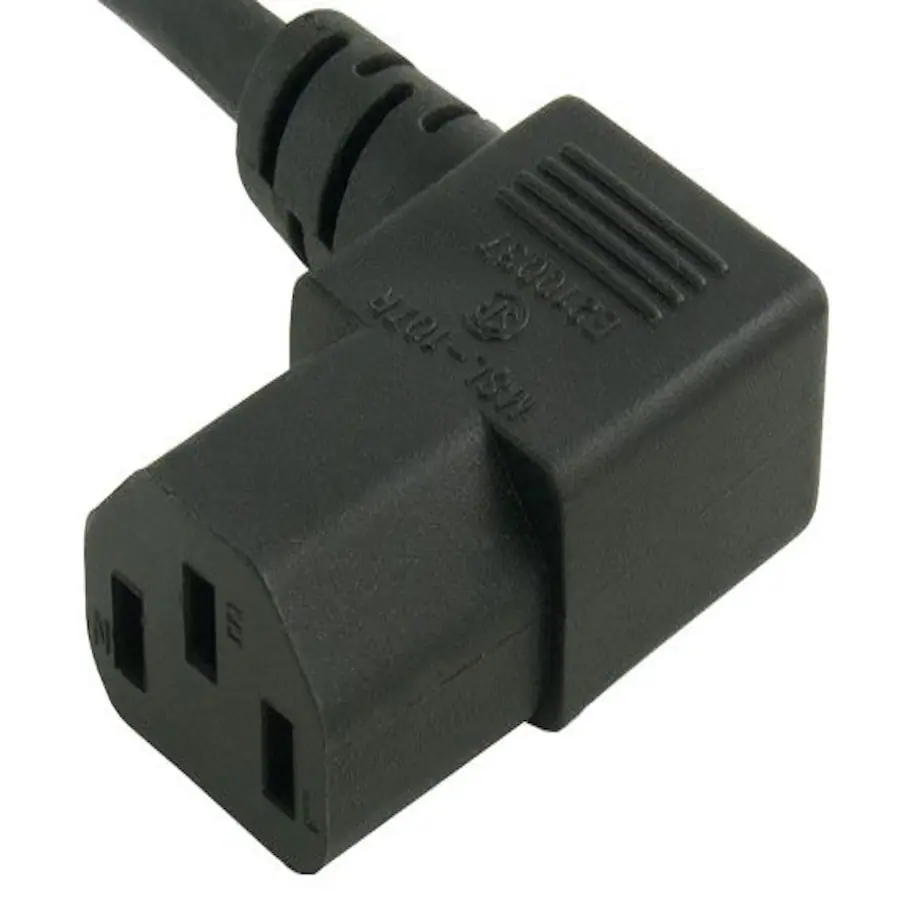 Sanoxy Cables and Adapters; 2 PACK of 6ft Universal Right Angle Power ...