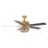 Alt View 10. Parrot Uncle - 52" BohoSand Gold Cage Ceiling Fan with Remote and Light Kit - Matte White.