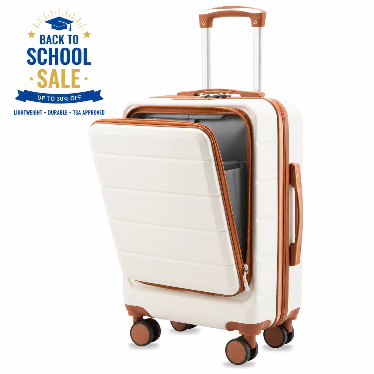 BACK TO SCHOOL SALE  
UP TO 30% OFF  
LIGHTWEIGHT • DURABLE • TSA APPROVED