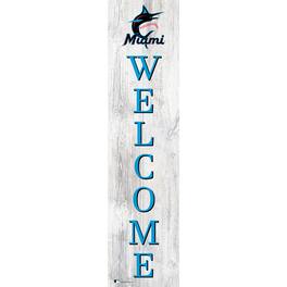 Fan Creations - Miami Marlins 48'' Welcome Leaner - Multicolor