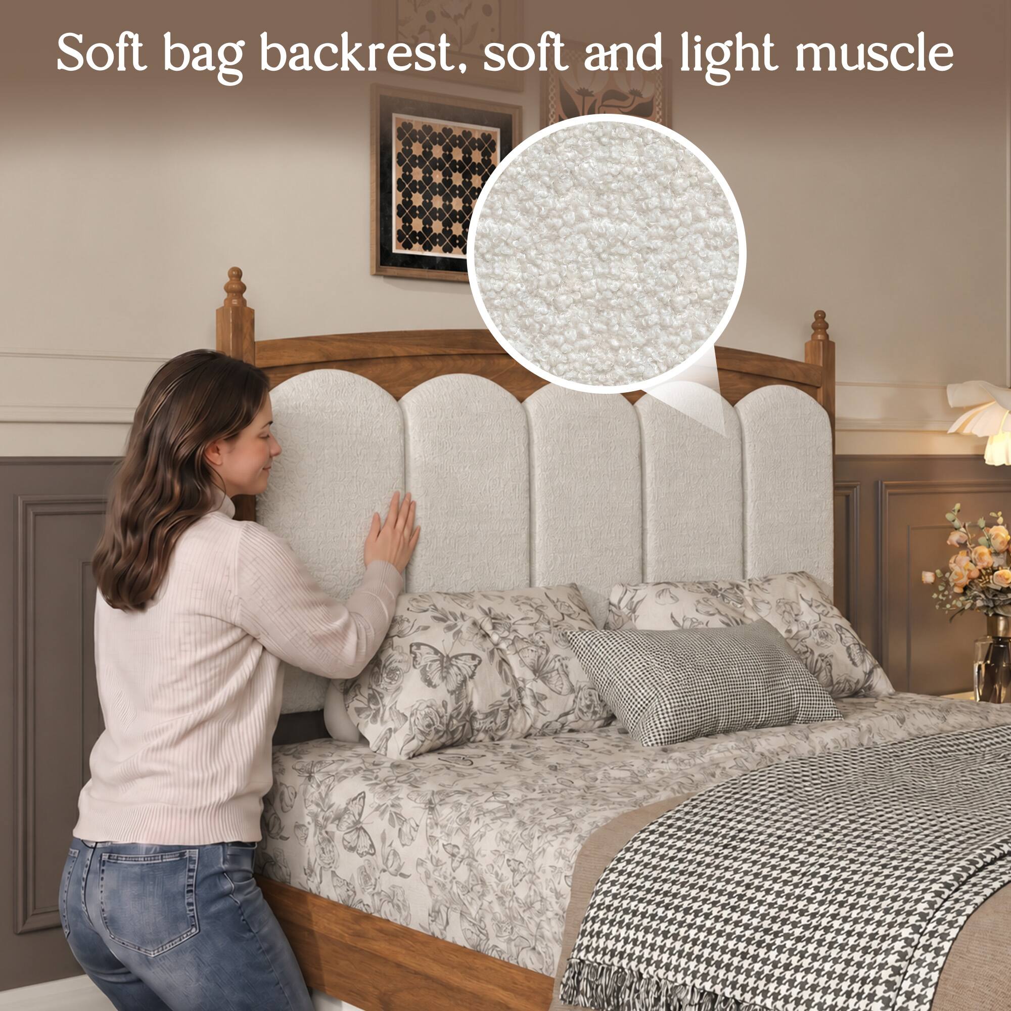 Soft bag backrest, soft and light muscle