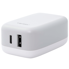 Ventev - 27W ULTRAFAST USB C and USB A Dual Universal Wall Charger - White