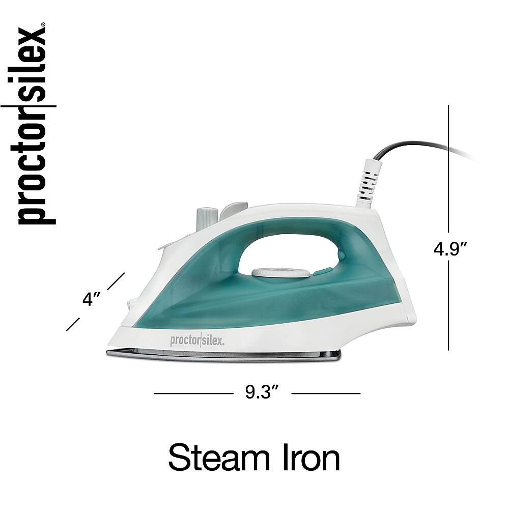 Alt View 14. Proctor Silex - Steam Iron with Nonstick Soleplate - WHITE.