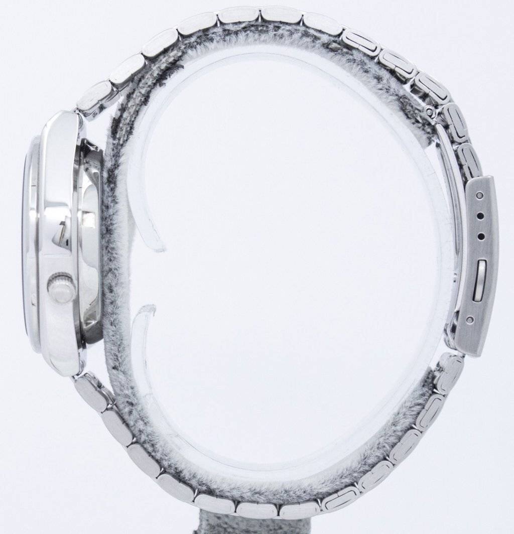 Left. Seiko - 5 Automatic SNK063J5 Unisex Watch Stainless Steel Black Dial 30M - Silver, Black.