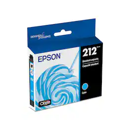 Epson - 212 Claria Ink Standard Capacity Cyan Cartridge - Blue