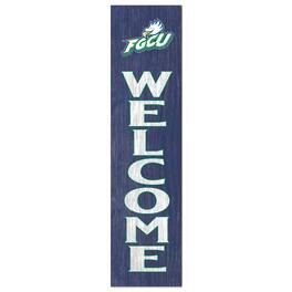 Jardine - Florida Gulf Coast Eagles 12'' x 48'' Welcome Outdoor Leaner - Blue