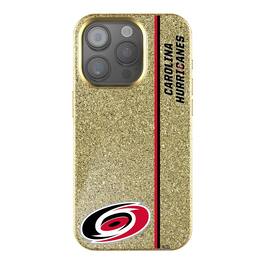 Keyscaper - NHL - Carolina Hurricanes Sidebar Bling iPhone Case - 14 - Gold
