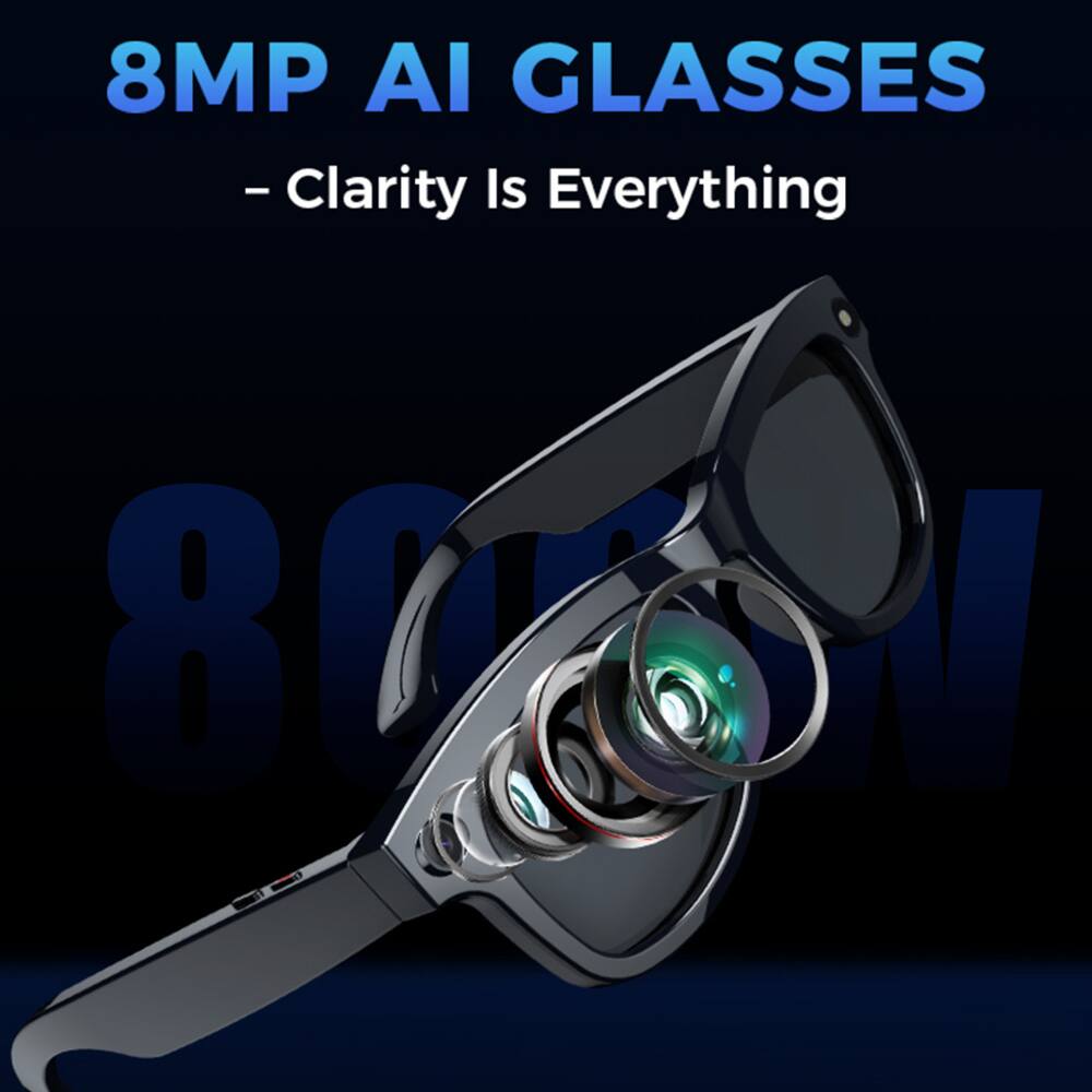 8MP AI GLASSES - Clarity Is Everything