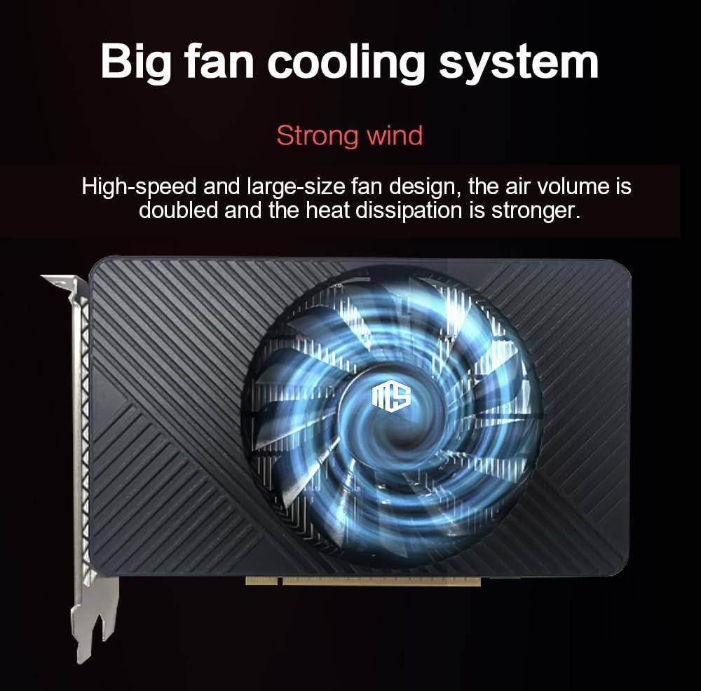 Big fan cooling system

Strong wind

High-speed and large-size fan design, the air volume is doubled and the heat dissipation is stronger.