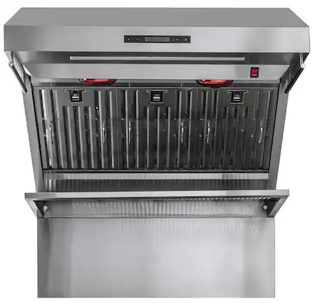 Front. Forno Appliances - Savona 36" Wall Mount Range Hood with Baffle Filter - Silver.