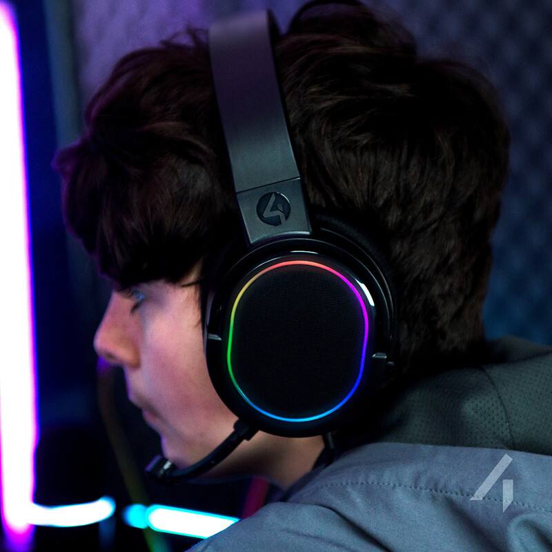 Alt View 7. 4Gamers - PANTHER Premium Headset - XBOX, PS4/PS5, Switch, PC - LED XP-PANTHER-LED-4G - Multicolored.