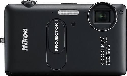 Nikon - Coolpix 14.1 Megapixel Compact Camera - Black-Front_Standard 