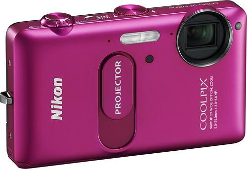 Best Buy: NIKON Coolpix S1200pj Pink 14.1-Megapixel Zoom Digital 