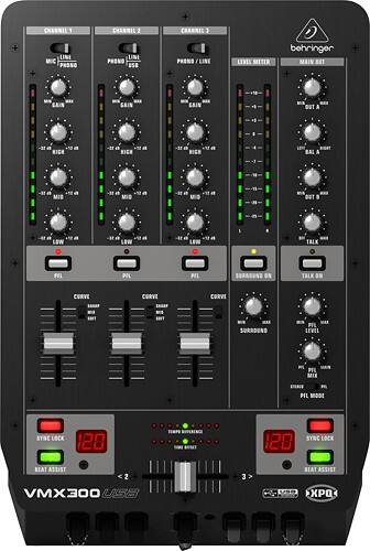 Front Standard. Behringer - 3-Channel DJ Mixer.