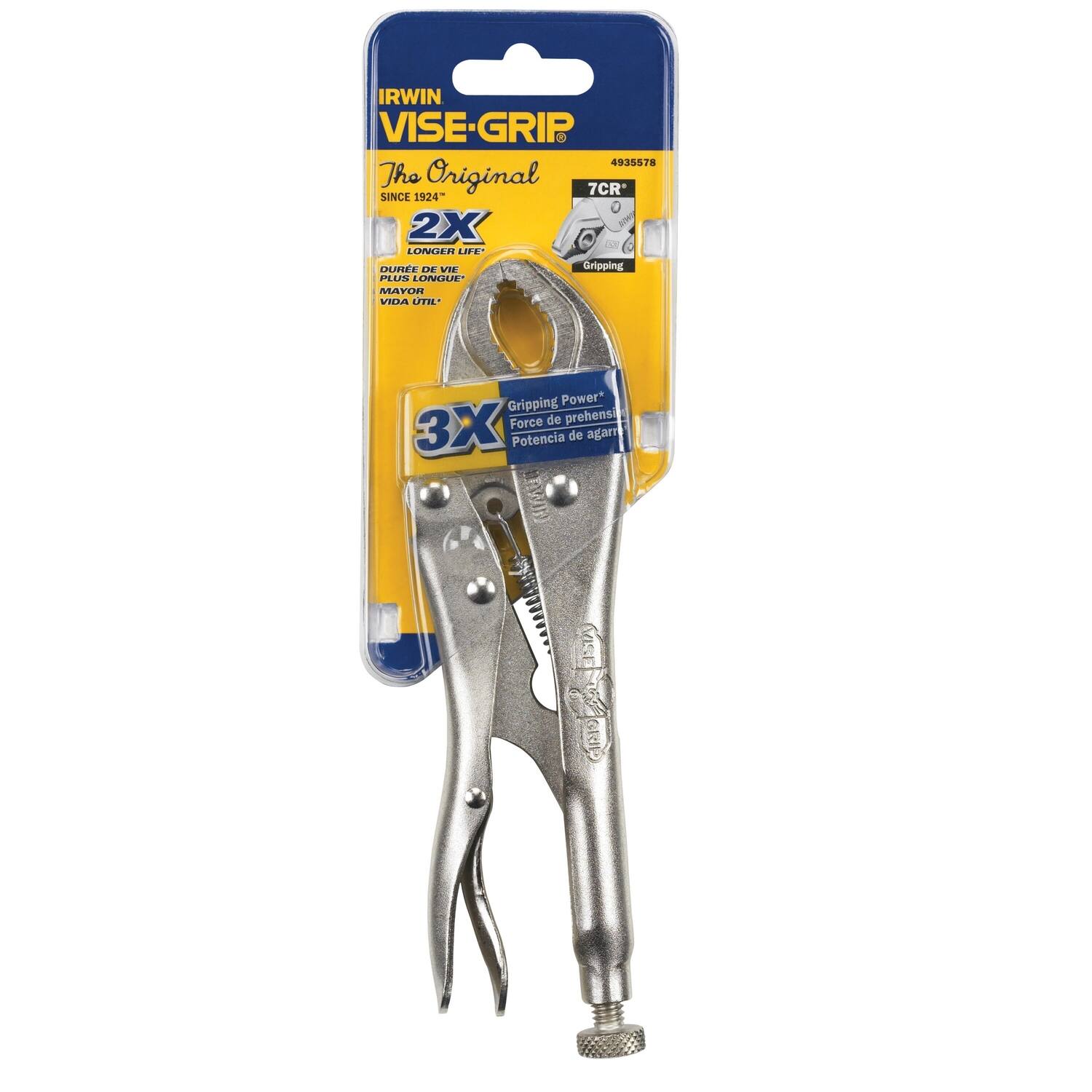 IRWIN VISE-GRIP 4925578 The Original SINCE 1924" 2X Longer Life" 3X Gripping Power"