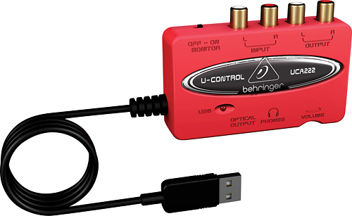 Interfaz de Audio BLG B-X2 2IN-2OUT USB - Rojo
