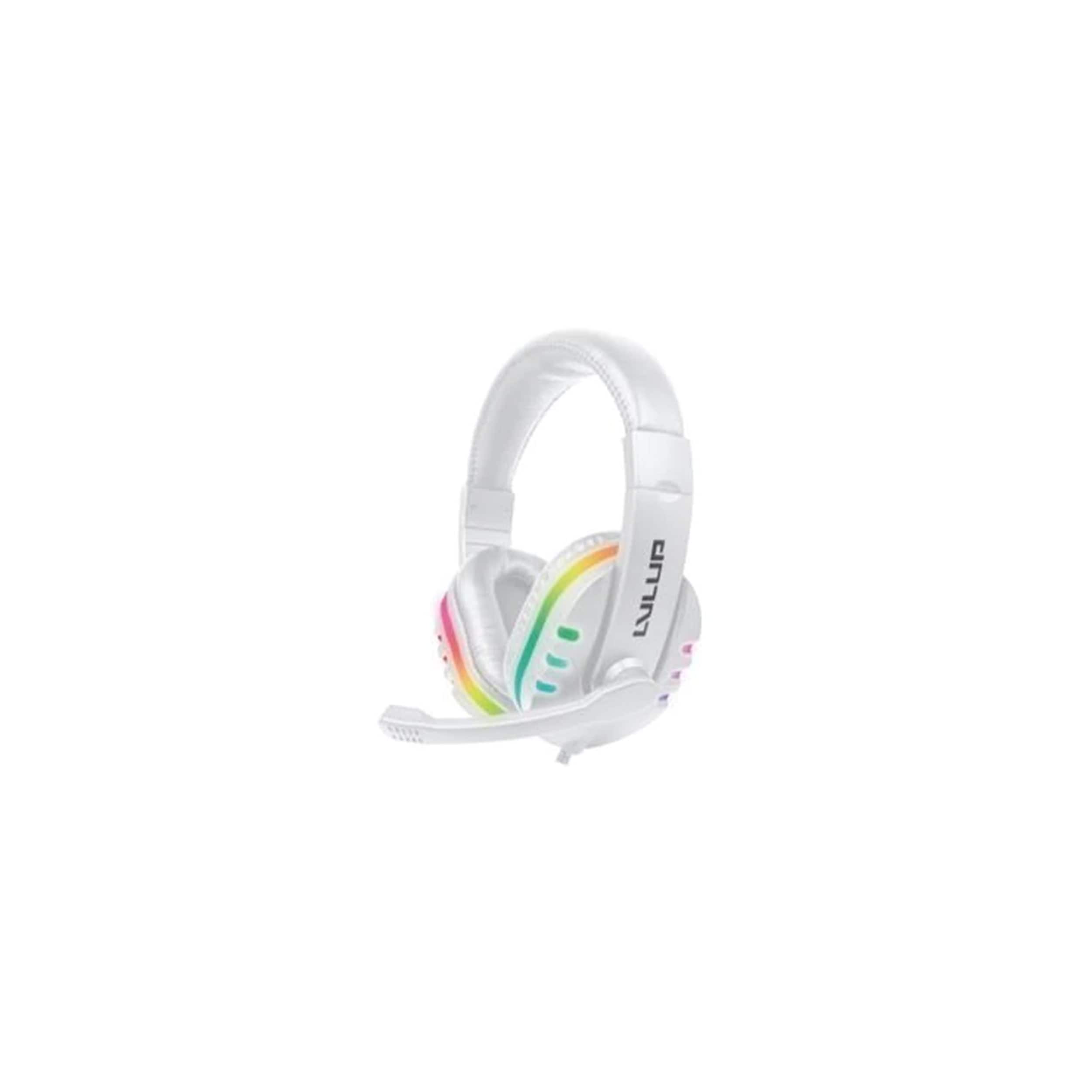 Vivitar - Light Up Pro Gaming Headset - White