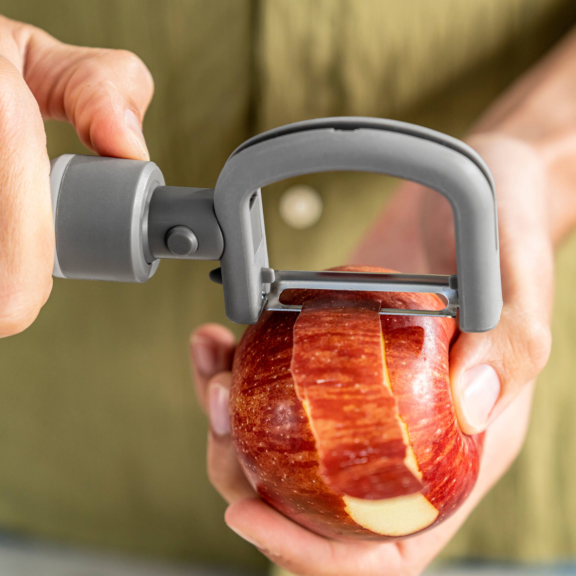 Alt View 8. ZWILLING - ZWILLING Z-Cut 2 in 1 Peeler - Grey.