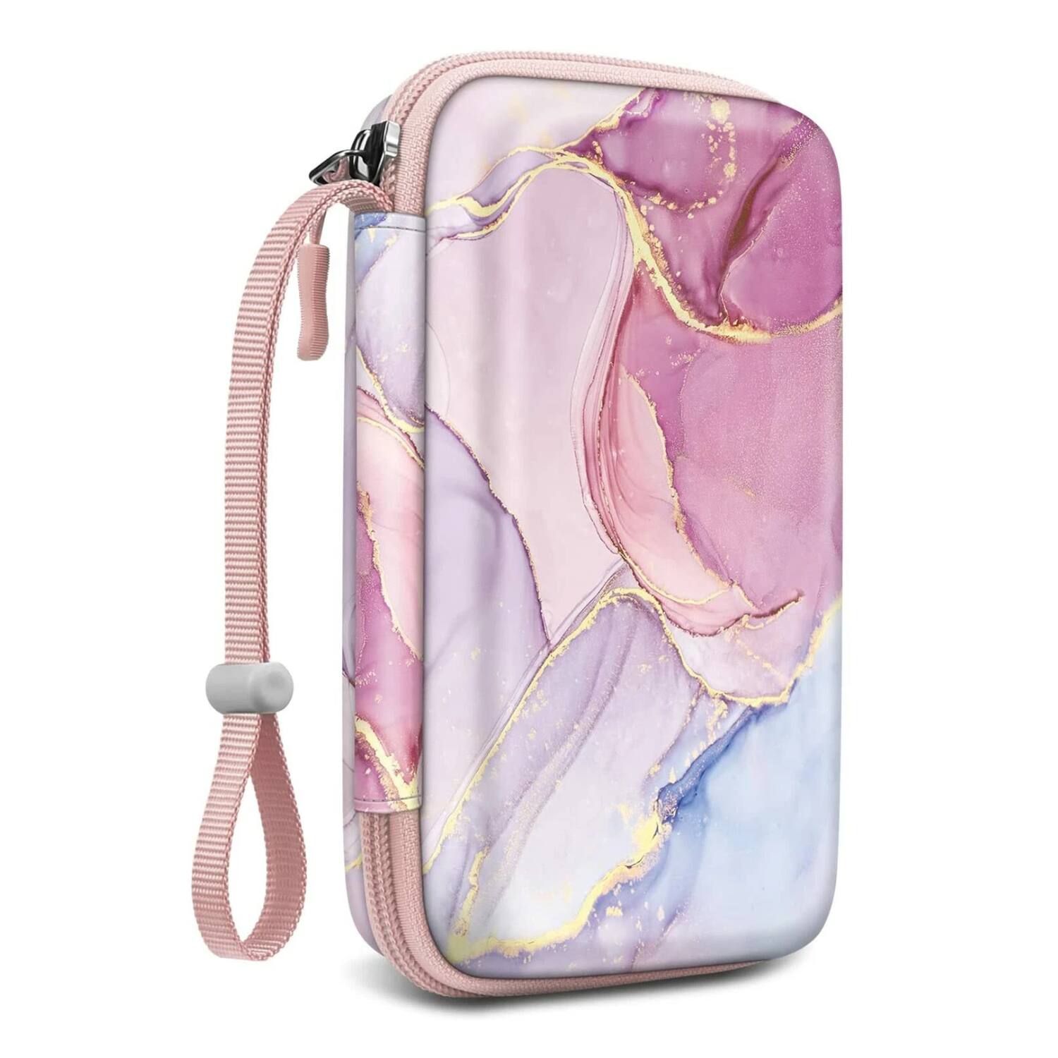 Front. Stock Preferred - Hard Carrying Case for Kodak Step / Mini 2 HD / Mini 2 Retro / PRINTOMATIC / Smile - Glittering Marble.