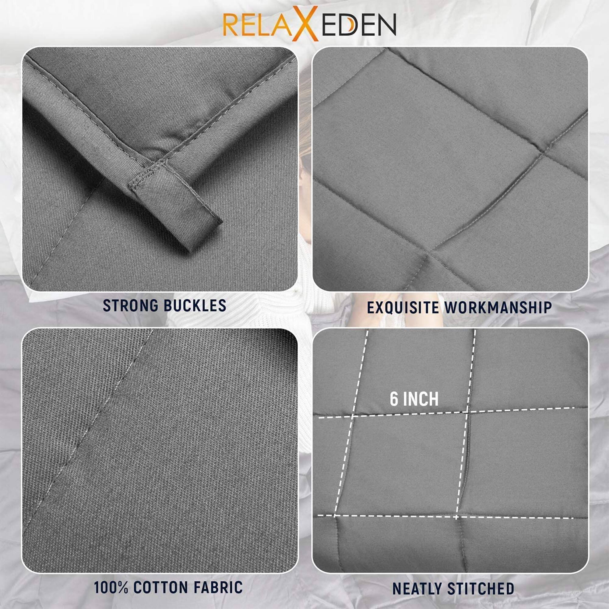RELAX EDEN

- STRONG BUCKLES
- EXQUISITE WORKMANSHIP
- 100% COTTON FABRIC
- 6 INCH
- NEATLY STITCHED