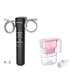 Waterdrop - 15UA Under Sink Water Filter Extra WD-PT-05P Water Filter Pitcher - Black