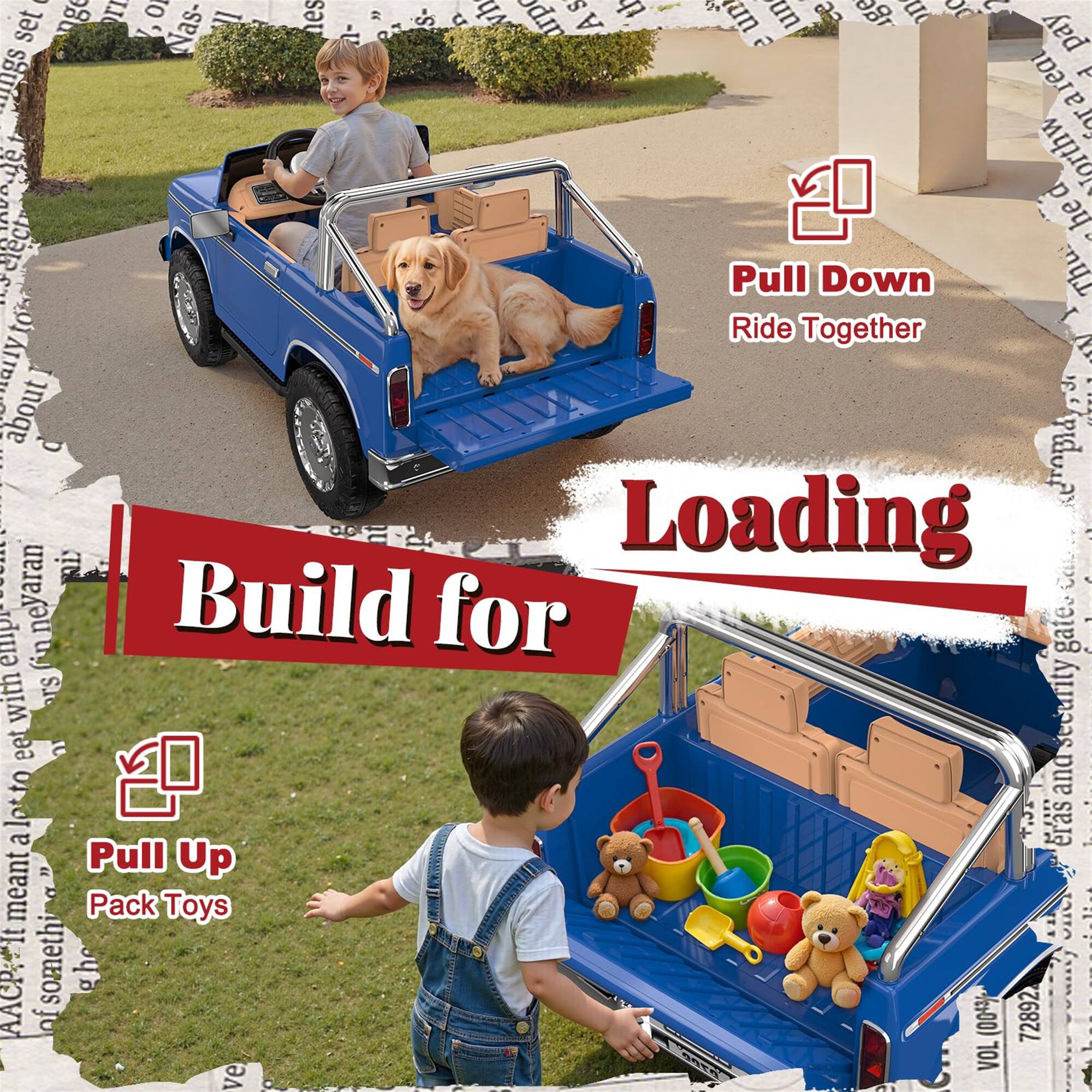 Pull Down  
Ride Together  

Loading  
Build for  

Pull Up  
Pack Toys
