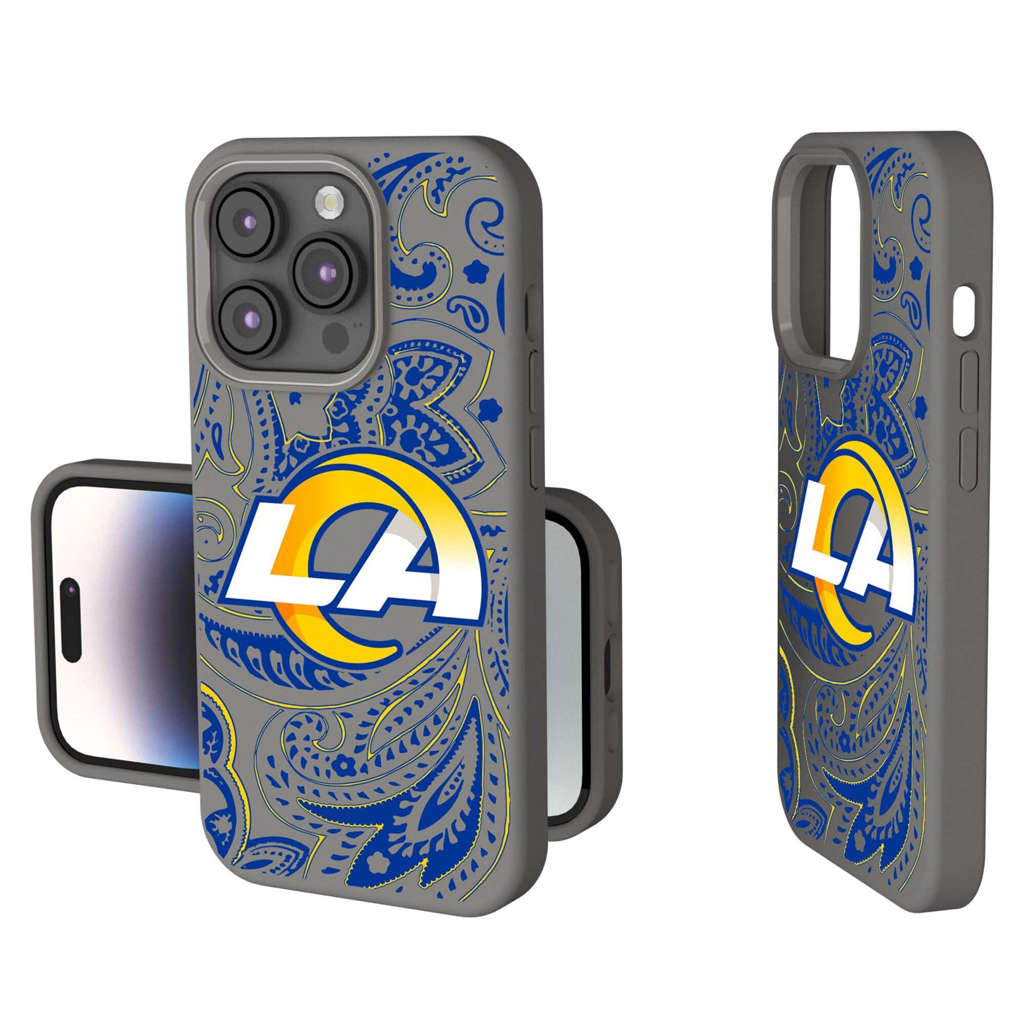 Keyscaper - NFL - Los Angeles Rams Paisley iPhone Soft Touch Case - 14 Pro Max - Gray price history on PriceWatchPro