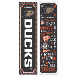 Evergreen Enterprises - Anaheim Ducks 47" Double Sided Winter Leaner Fan Sign - Multicolor