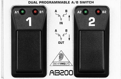Front Standard. Behringer - Dual A/B Footswitch.