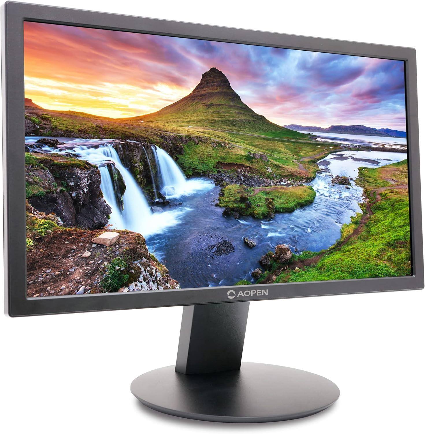 Angle. Acer - AOPEN 20E0Q BI 20" LCD Monitor 75Hz 1600x900 TN Panel 5ms Response Time HDMI VGA - Black.