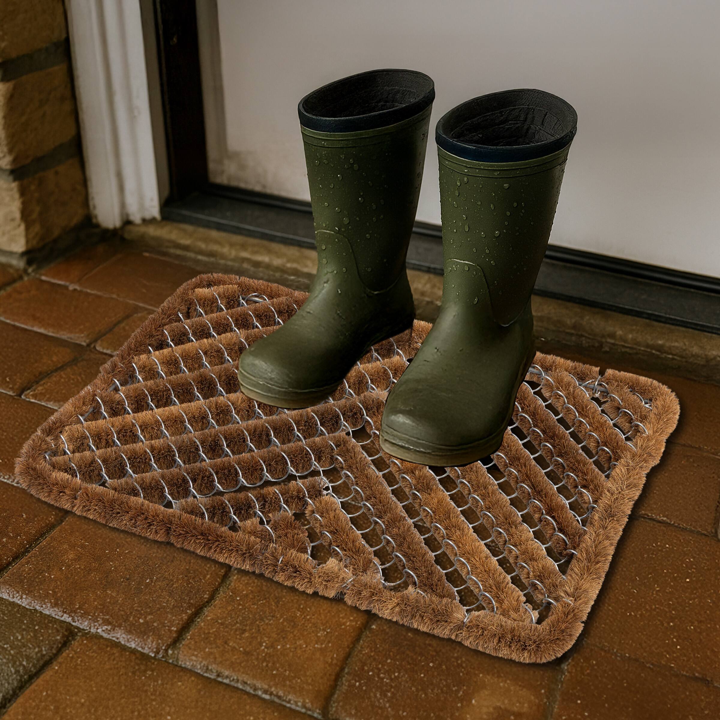 Alt View 2. Kings County Tools - 23x17.5in Natural Coir Doormat - Brown.