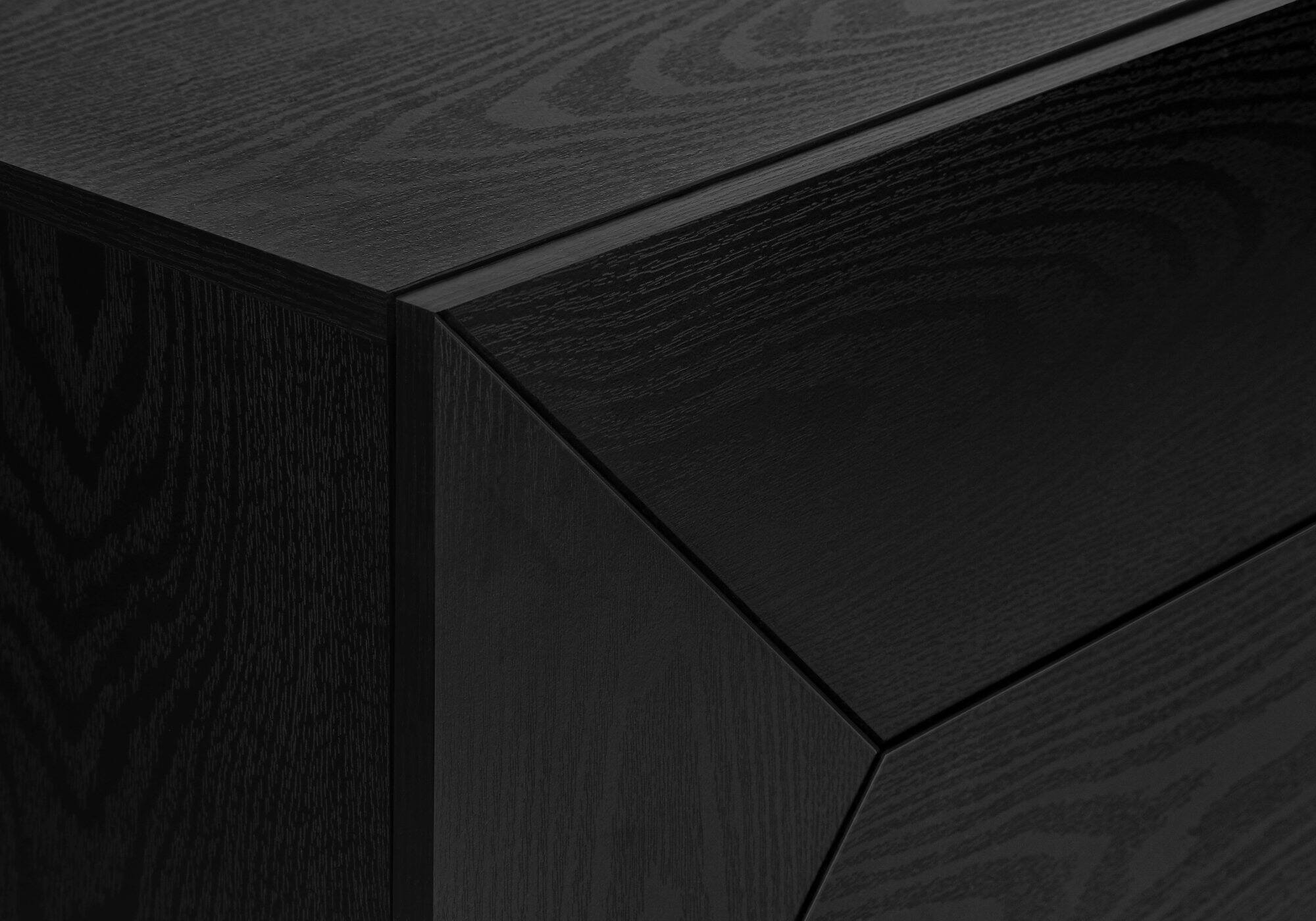 Alt View 2. APRILSOUL - Tv Stand 72 Inch Console Media Entertainment Center Storage Drawer Black Laminate Mid Century Modern - Black.