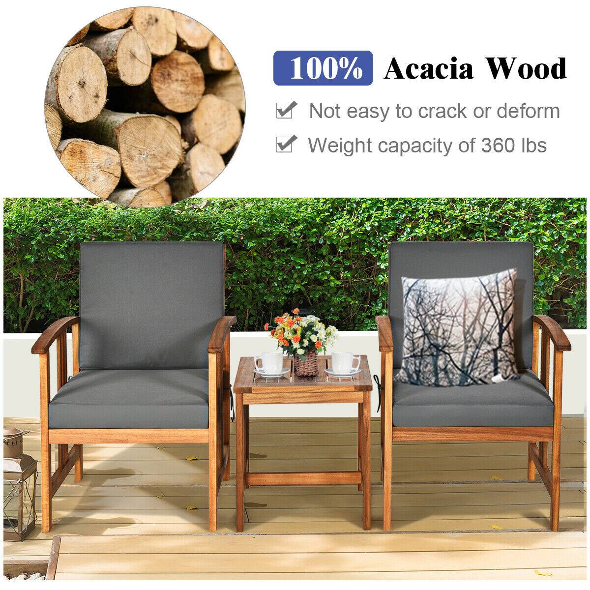 100% Acacia Wood
Not easy to crack or deform
Weight capacity of 360 lbs