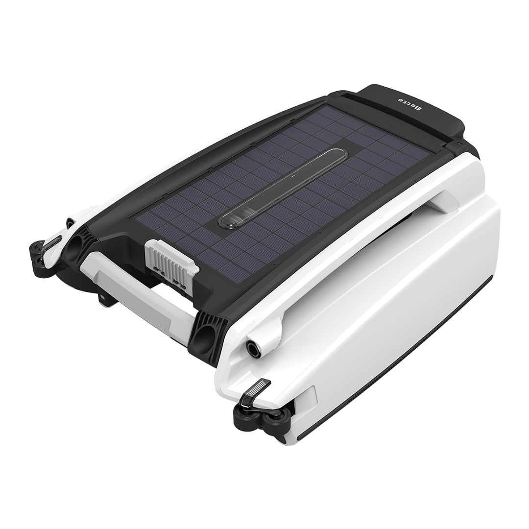Front. Betta - Betta SE Solar Pool Skimmer with Enhanced Durability & Twin SCT Motors (White).