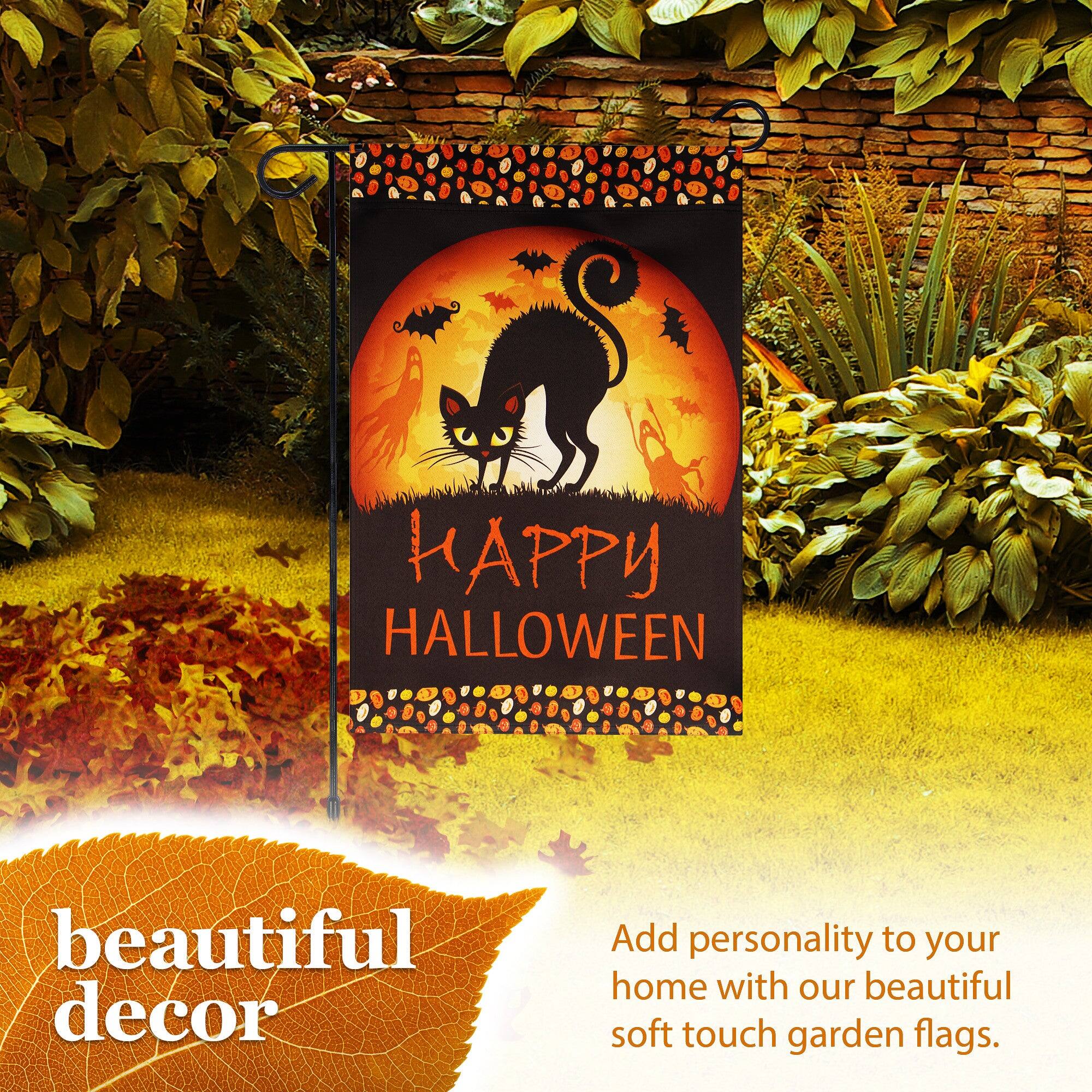 HAPPY HALLOWEEN beautiful decor

Add personality to your home with our beautiful soft touch garden flags.