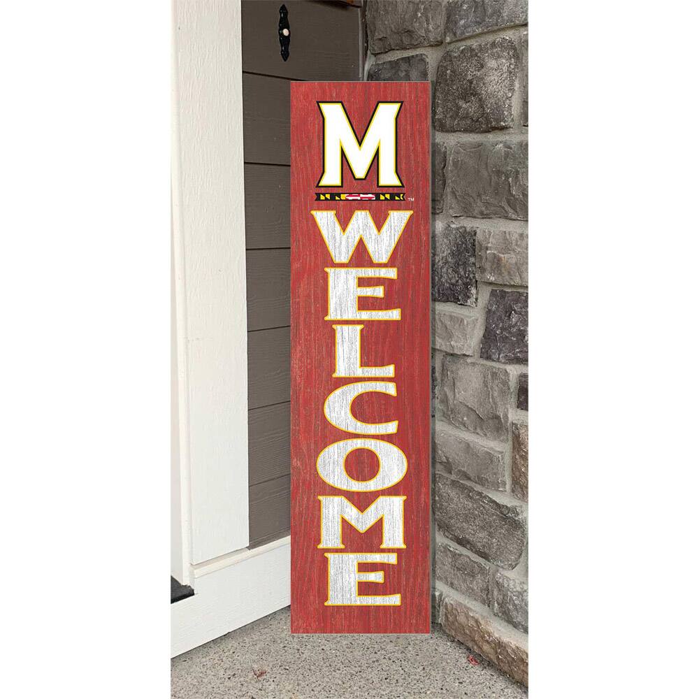 Alt View 1. Jardine - Maryland Terrapins 12'' x 48'' Welcome Leaner - Red.