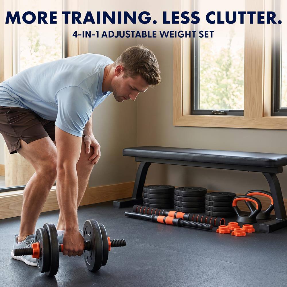 MORE TRAINING. LESS CLUTTER.  
4-IN-1 ADJUSTABLE WEIGHT SET